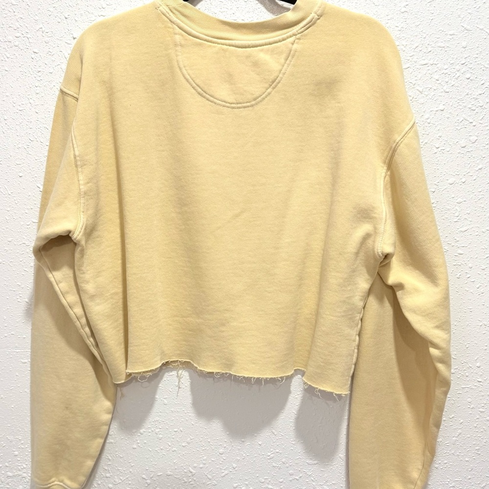 Blue‎ 84 Yellow Latham Ohio Cropped Sweatshirt M - Picture 6 of 7